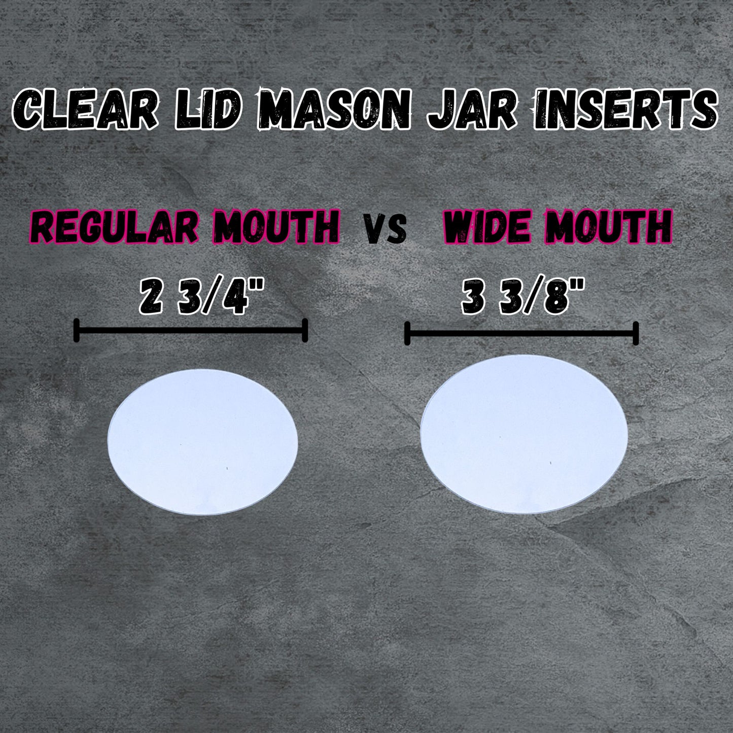 Mason Jar Lids | Plastic Lids For Glass Jars | 10 Pack Regular Mouth Mason Jar Lid