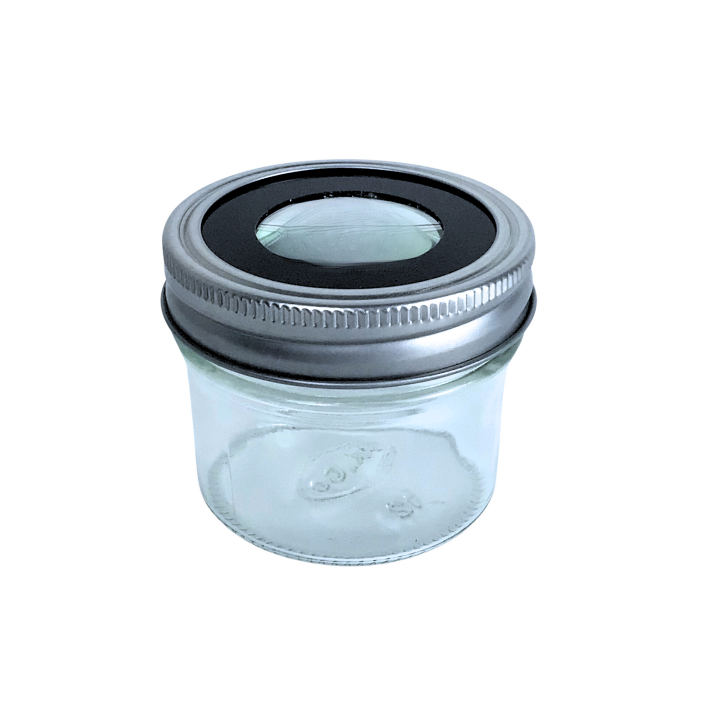 mason jar magnifying lid black stash jar. used to make smell proof stash box. perfect for spice jars spice rack 