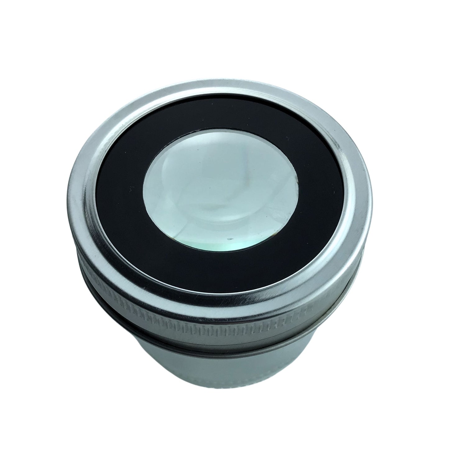 mason jar magnifying lid black stash jar. used to make smell proof stash box. perfect for spice jars spice rack 