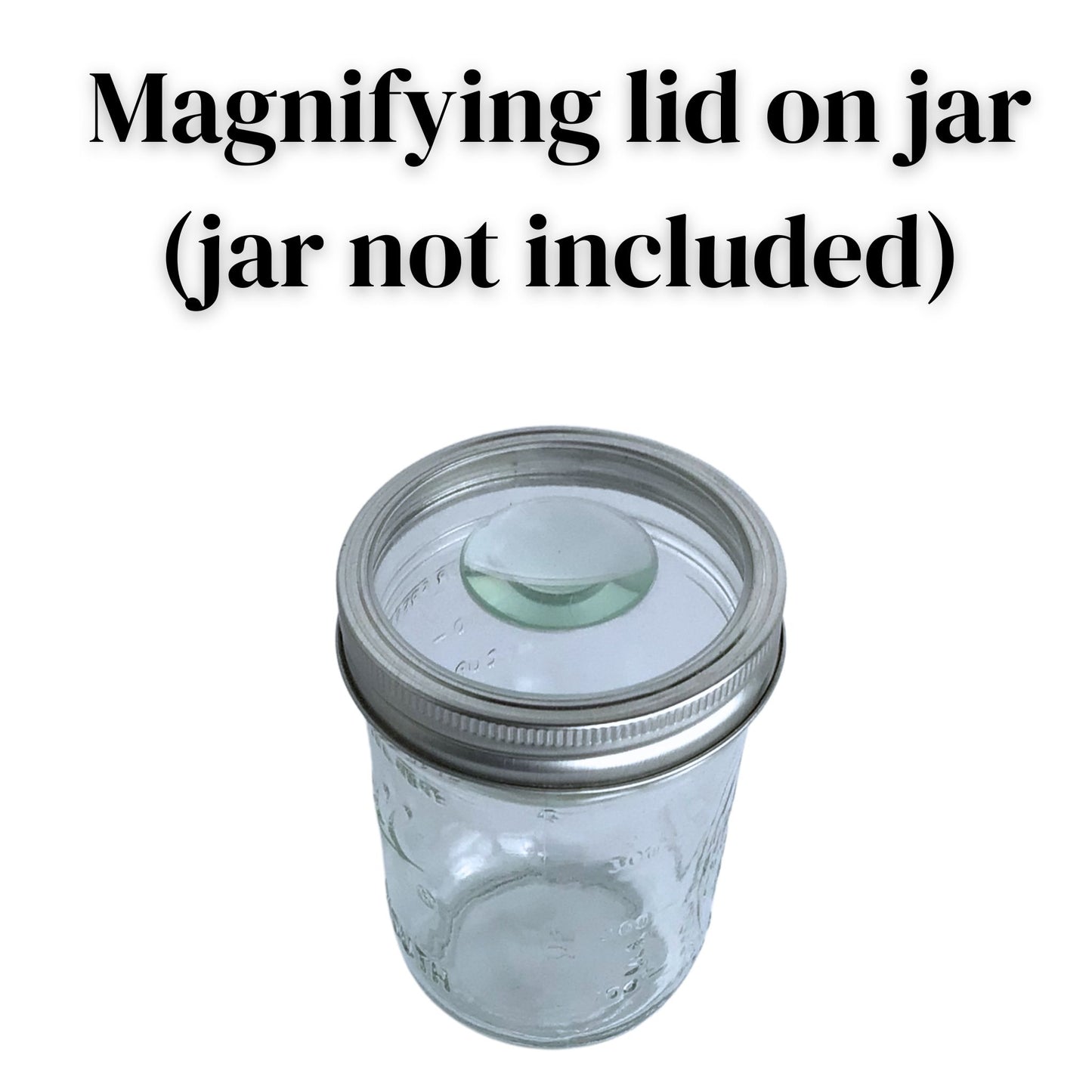 mason jar magnifying lid. used to make smell proof stash jar. perfect for spice jars spice rack